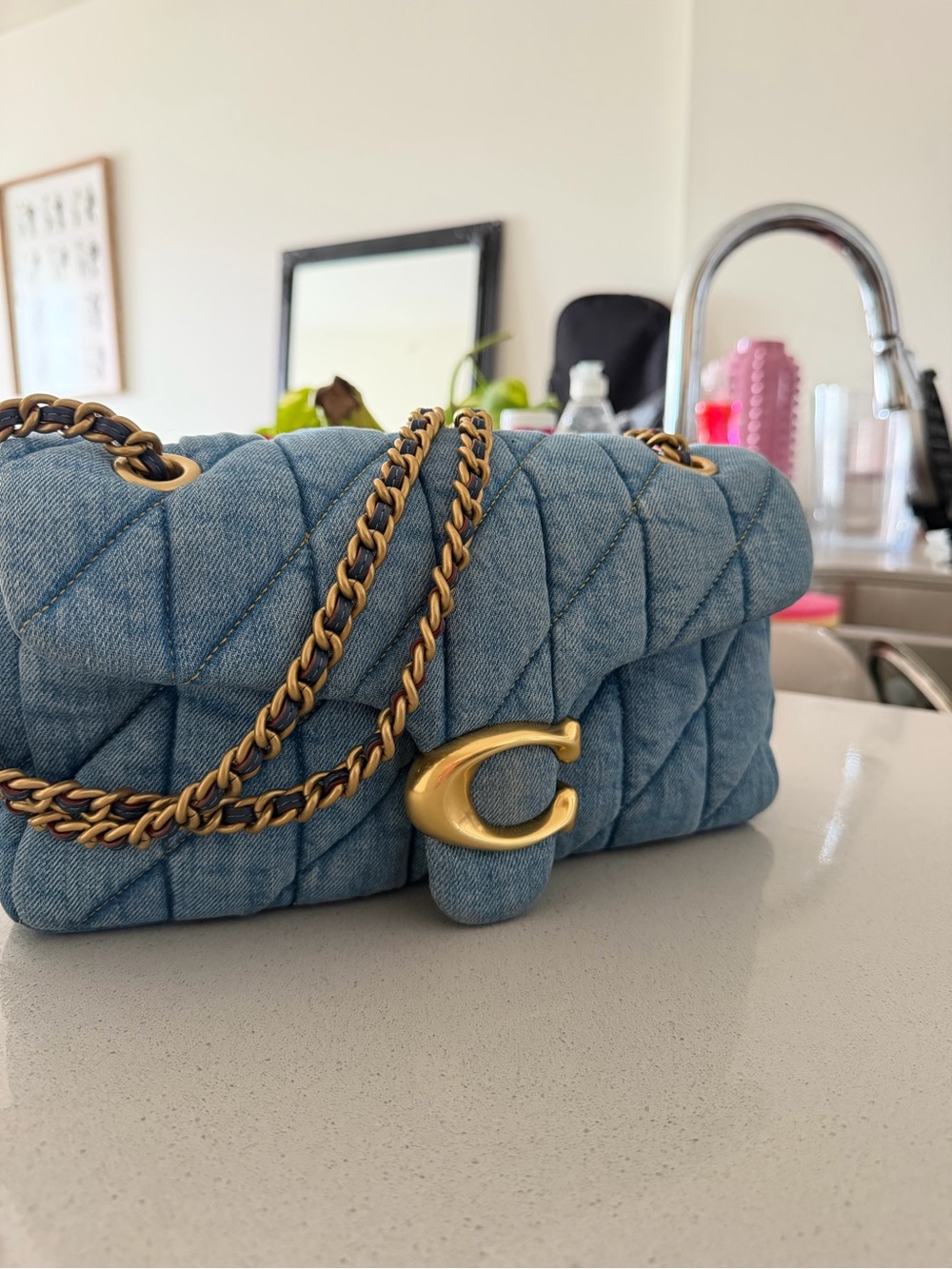 COACH Denim Tabby 26